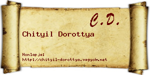Chityil Dorottya névjegykártya